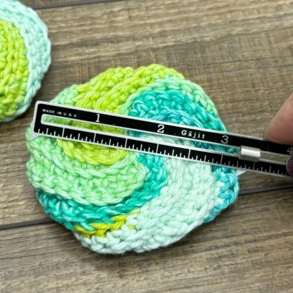 Handcrafted Crochet Spiral Tawashi Bath Scrubbies‎ Set Cotton Yarn Handmade